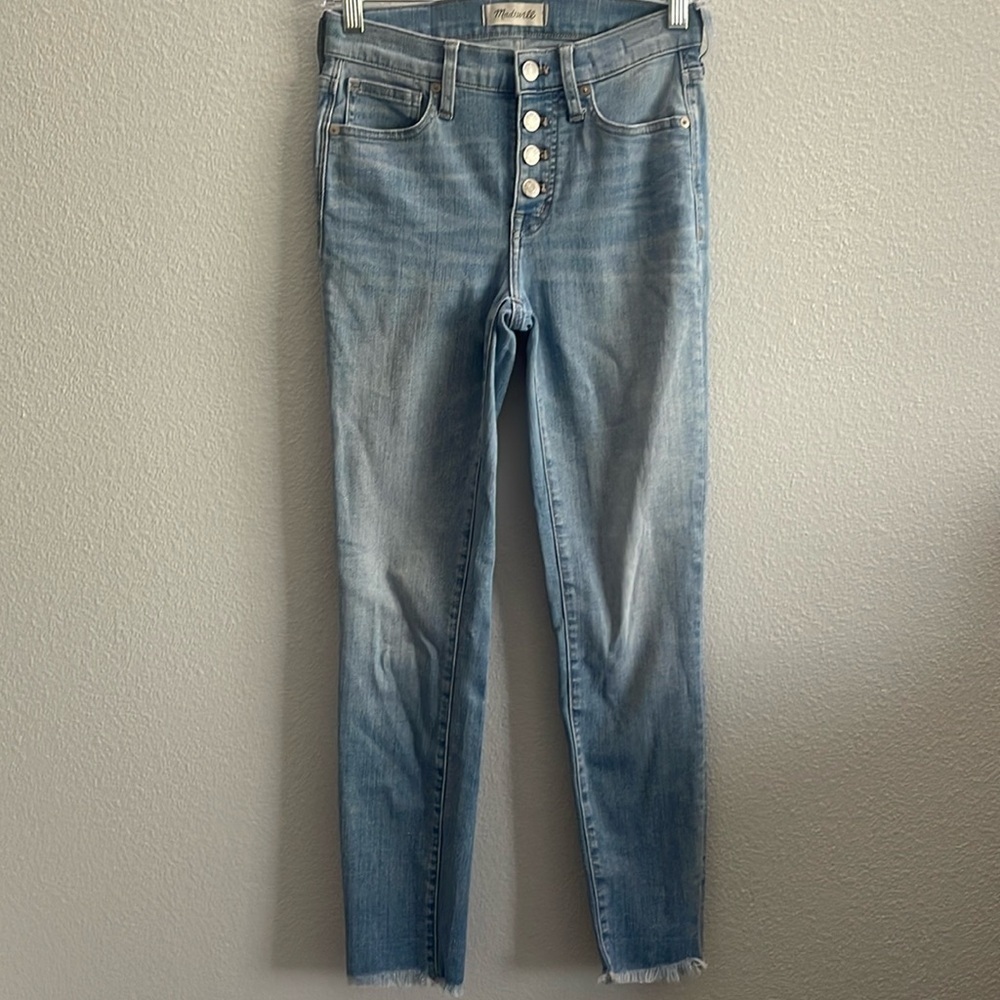 Madewell 9” High-Rise Skinny Crop Jeans Size 24